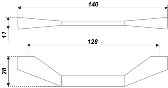 Ручка-скоба Боярд RS186CP 128мм