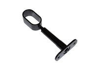 Держатель овальной штанги сквозной черный