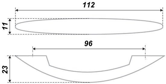 Ручка-скоба Боярд RS011GP 96мм