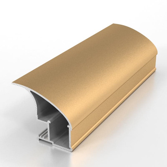 Вертикальный профиль L золото матовое