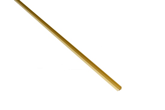 Планка для щита торцевая 600мм золото