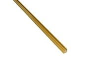 Планка для щита угловая 600мм золото