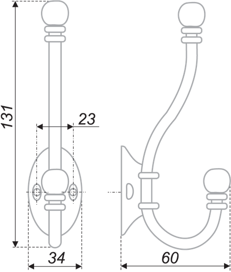 Крючок K209АBL