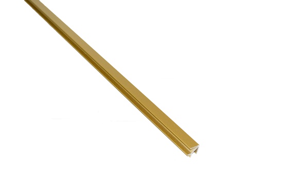 Планка для щита угловая 600мм золото