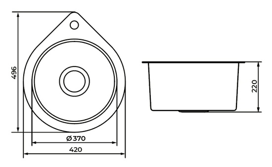Мойка PR4249 Sole Prodigi сатин