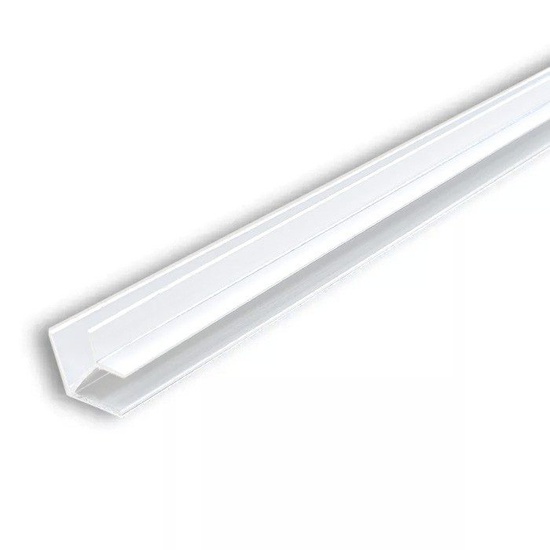 Планка угловая 4мм "Ёлочка" белая