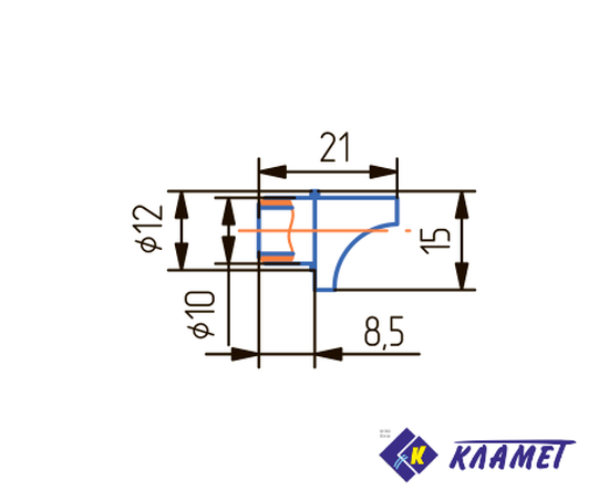 Полкодержатель Кламет, белый