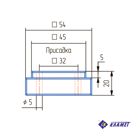Опора квадратная ОСК-20К