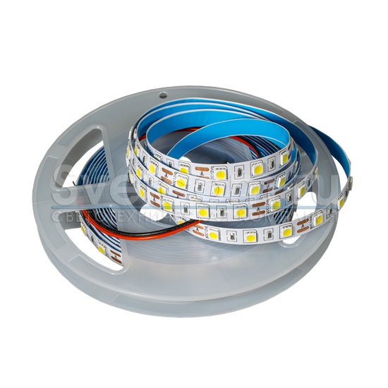 Лента 5050 IP20 тёплый белый 14,4Вт/м