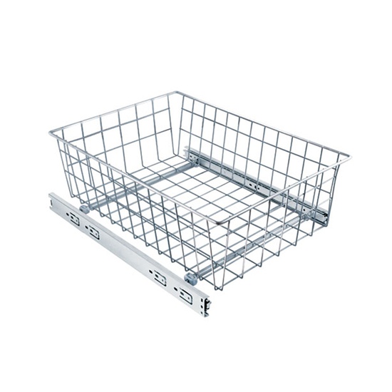 Корзина выкатная SB500/150-CR/SH  435х475х150 мм,на шариковых направляющих,хром Sibo