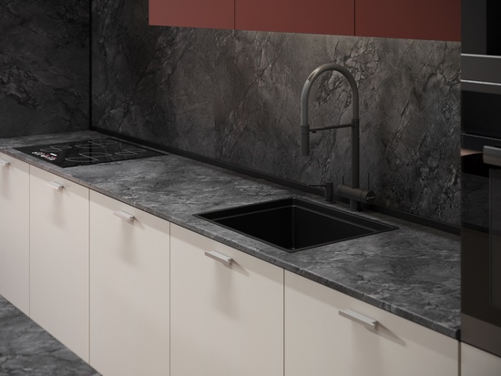 Столешница №207 Мрамор империал темный влагостойкая 38мм