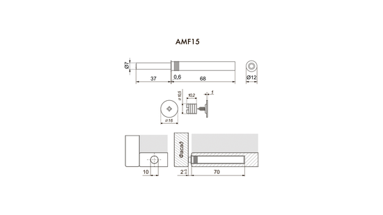 Магнитный толкатель AMF15/GR