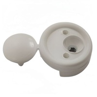 Стеклодержатель с заглушкой, белый