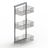 Корзина на раме 3-х уровневая ,без доводчика,серый UMM