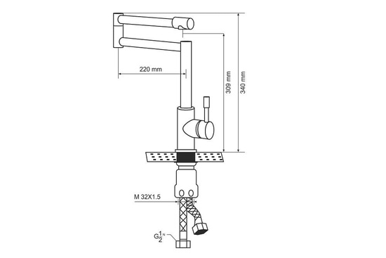 Кухонный смеситель SPRF 8115
