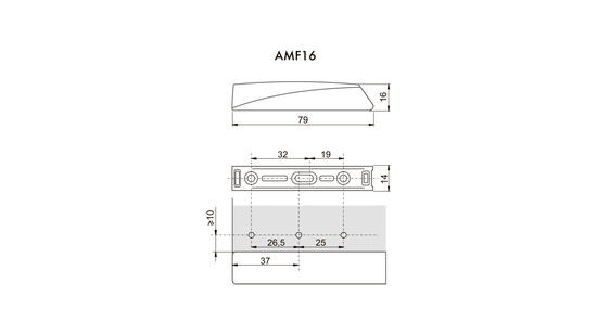 Корпус AMF16/GRPH для установки AMF14 и AMF15