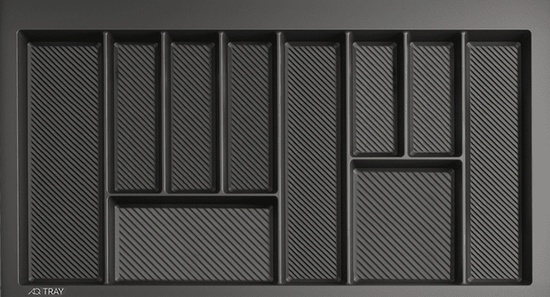 Лоток TRAY 900мм графит AQ