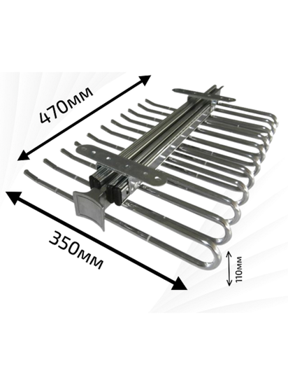 Вешалка выдвижная для брюк SE-03-1 хром