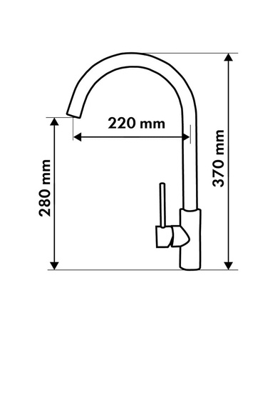 Смеситель Алария 8161 graphit