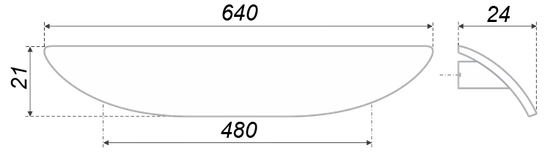 Ручка-скоба Боярд RS155HCP 480мм