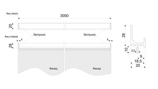 Мебельная ручка RT103SC