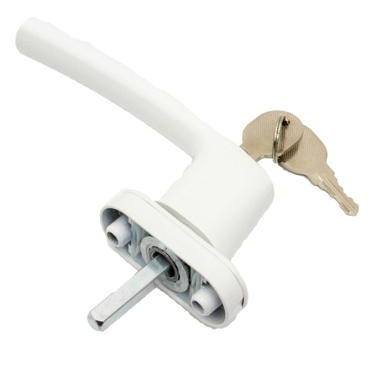 Ручка оконная метал. с ключом