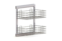 Корзина на раме 2-х уровневая ,без доводчика,серый UMM