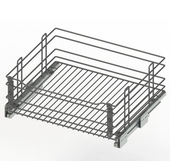 Корзина в ниж.базу с доводчиком Hettich ГРАФИТ UMM 500