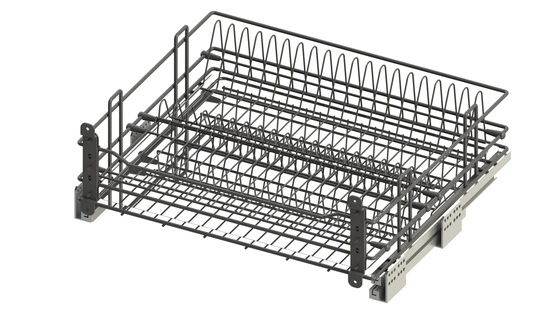 Сушилка в ниж.базу с доводчиком Hettich ГРАФИТ UMM