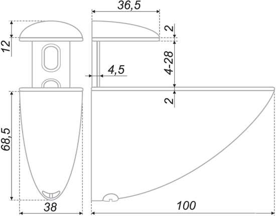 Полкодержатель P511CP