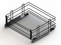 Корзина  с доводчиком Hettich черный UMM 800