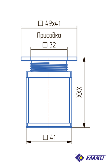 Опора ОРК50-К серебро