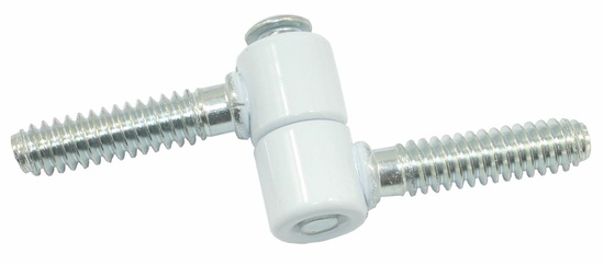 Петля ввертная ПВВ-2, белая р=1,75