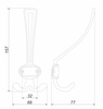 Крючок LORD K306ABL.2