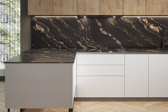 Столешница №260 чёрная сахара влагостойкая 38мм