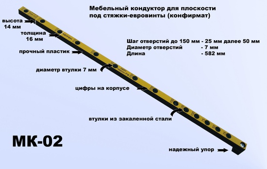 Мебельный кондуктор МК-02