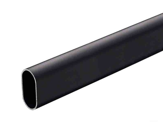 Штанга овальная s-0,7 30х15мм L3000м черная