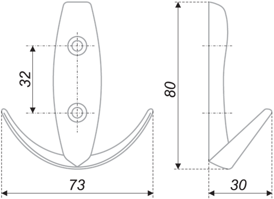 Крючок K204.03CP