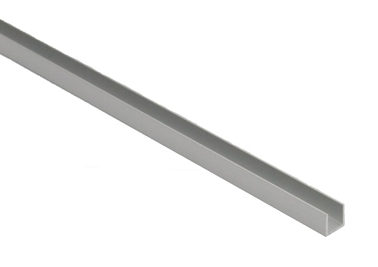 Планка торцевая 4мм алюминий 600мм