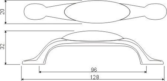 Ручка-фарфор UP-WP0728-РX