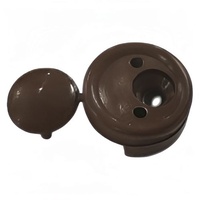 Стеклодержатель с заглушкой, коричневый