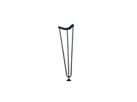 Опора кровати LOFT чёрная H-430
